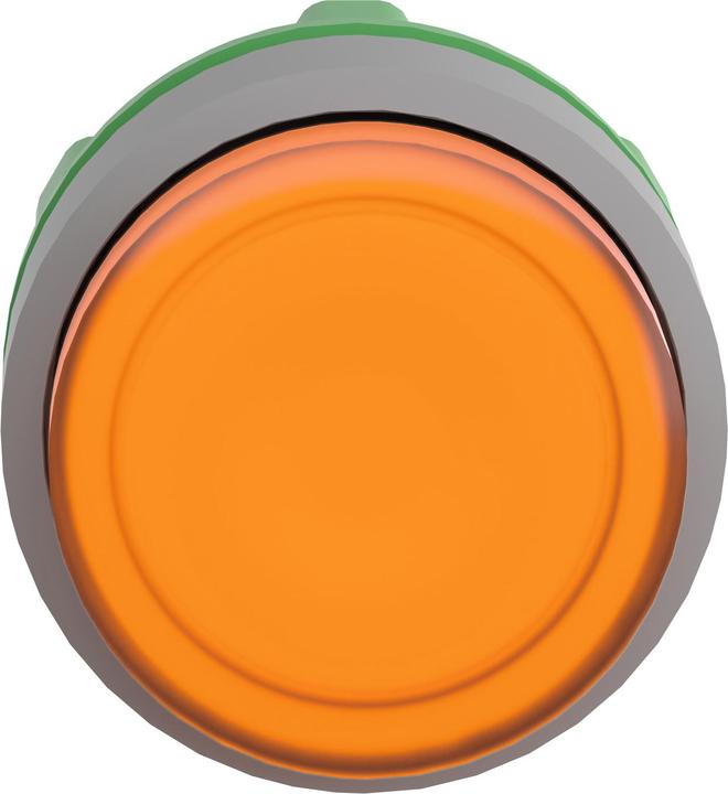 Actual product image Schneider Electric Illuminated pushbutton, front, protruding, ZB5AH53C0