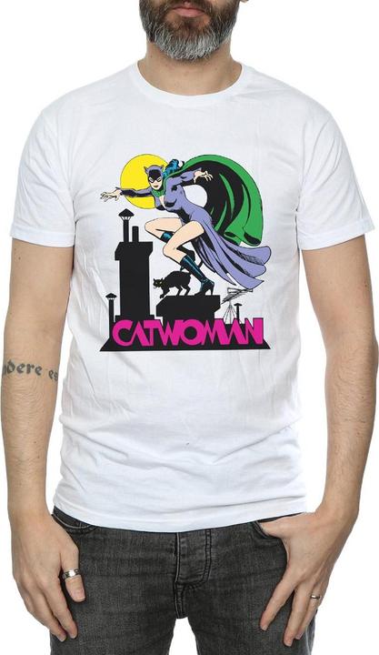 Actual product image Mens Catwoman Text Logo T-Shirt (L)