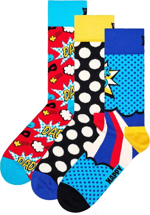 Happy Socks Father's Day Gift Set (3er Pack, 41 - 46)