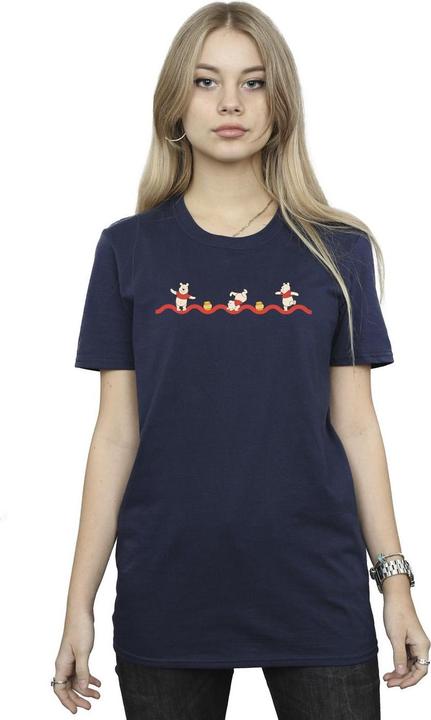 Actual product image Disney Womens/Ladies Winnie The Pooh Hunny Line Cotton Boyfriend T-Shirt (S)