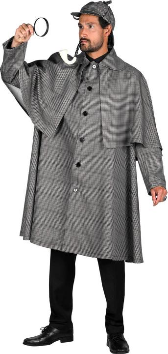 Actual product image Thetru Men's Sherlock Holmes Coat and Hat (L)