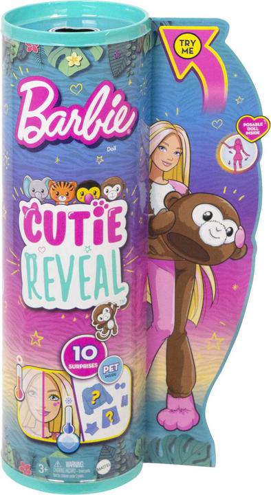 Actual product image Barbie Cutie Reveal in monkey costume with colour change