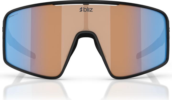 Actual product image Bliz P001S (Nano Optics Nordic Ligh Coral - Orange w blue multi, Matt Black)