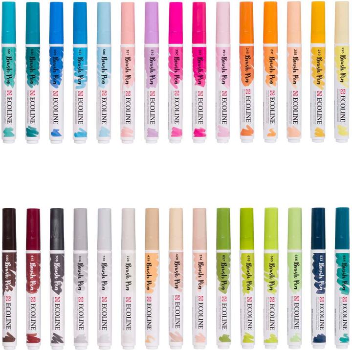 Produktbild Talens Brush Pen (Mehrfarbig, Blau, 30 x)