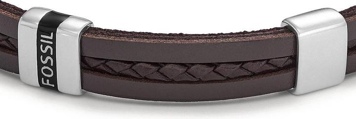 Immagine prodotto Fossil Bracciale gioiello (21.30 cm, Acciaio inossidabile, Cuoio)