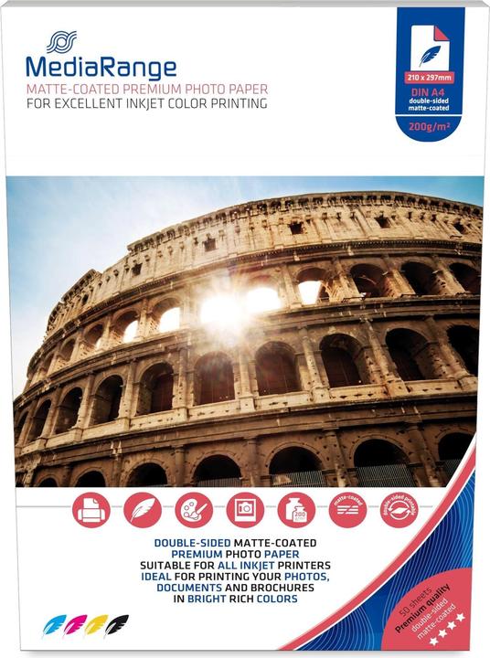 MediaRange Papier photo (200 g/m², A4, 1 x)