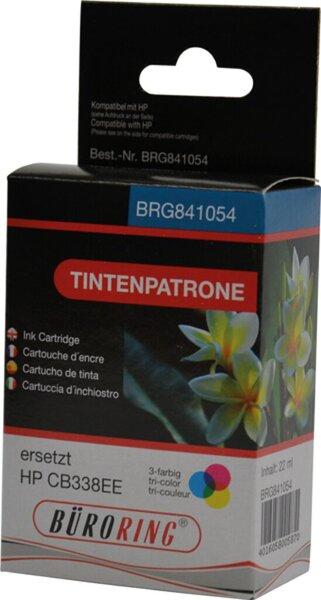 Produktbild Büroring Tintenpatrone, ersetzt HP CB338EE, 3-farbig, ca. 580 Seiten, C/M/Y