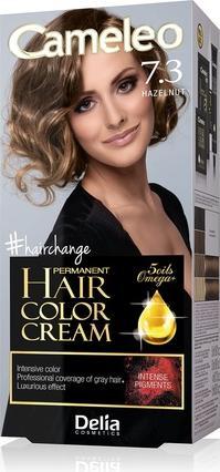 Actual product image Delia Cosmetics Cameleo Permanent Hair Colour Cream Hazelnut Intensive Color & Protection 5 Oils + Omega Plus Acids