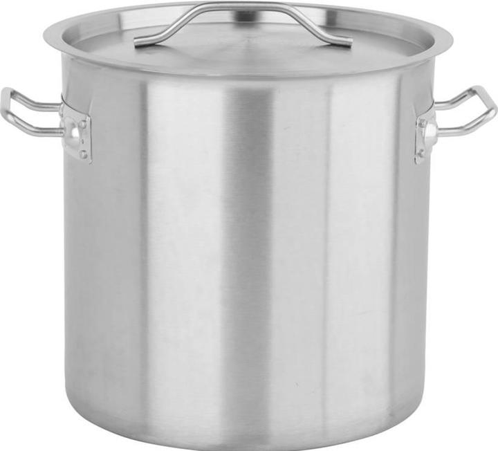 Actual product image Yato Stainless Steel Cooking Pot High With Lid 28x28 17l (28 cm, Pot, Stainless steel)