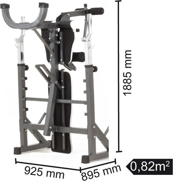 Actual product image Dunlop Exercise Bench TOORX WBX-90