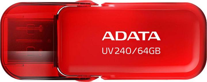 Image du produit Adata Clé USB UV240 64 Go, Rouge (64 Go, USB-A)
