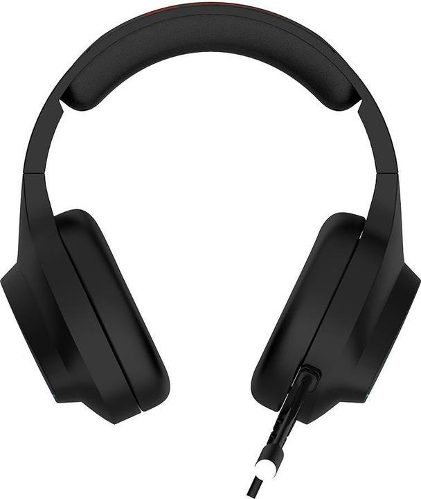 Actual product image Canyon GH-6, Shadder gaming headset, USB / 2x 3.5mm jack, 2m cable, multicolour RGB backlight, black (Cable)