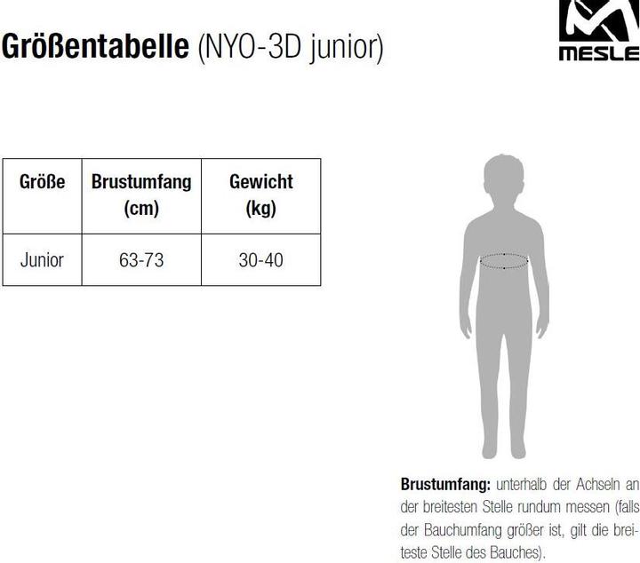Produktbild Mesle NeoLite Kinder Schwimmweste NYO 3D (30 - 40 kg)