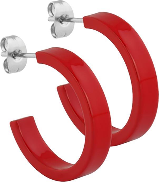 Immagine prodotto Star Piercing Orecchini a perno Fire Red Round Flat 5x24 (senza ottone, Acciaio chirurgico 316L)