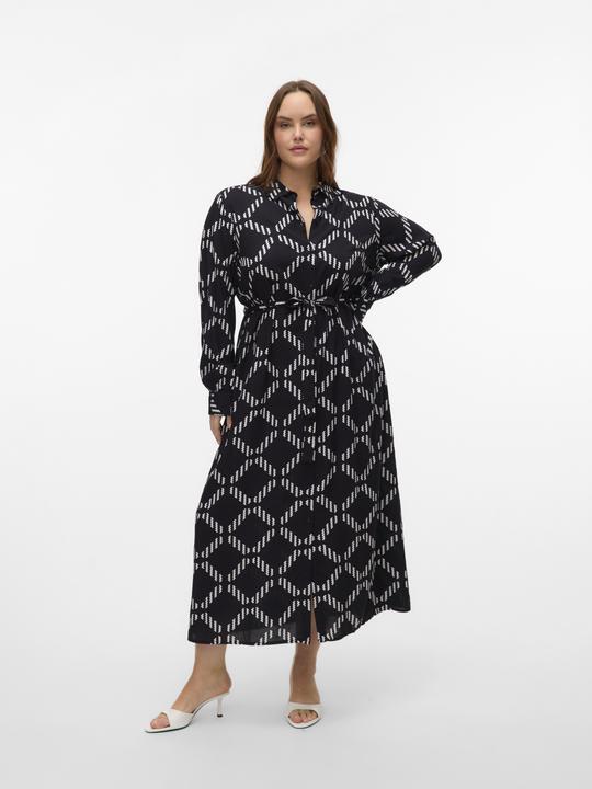 Actual product image Vero Moda VMCBRINA Langes Kleid Hemdblusenkleid (52)