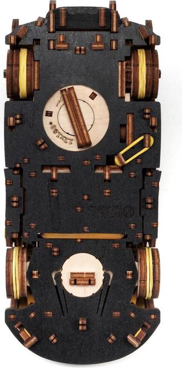 Image du produit Eco Wood Art Kit de maquette 3D en bois - Voiture de course - Jaune (237 pièces)