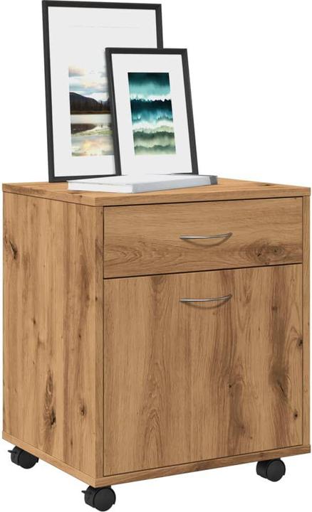 Image du produit VidaXL Rollcontainer Rollschrank Bürocontainer Büroschrank Schrank Artisan-Eiche (45 x 38 x 54 cm)