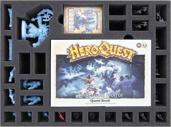 Actual product image Feldherr foam set organiser insert for HeroQuest (2021) base game 4 pieces (Foam material)
