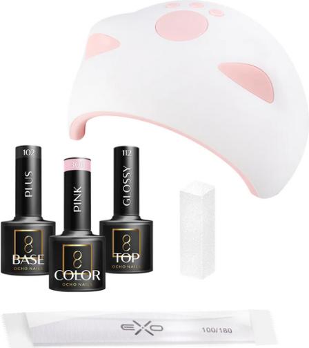 Produktbild Ocho Nails Gellack Starter Set 8 (Pink, Gel-Effekt Nagellack)