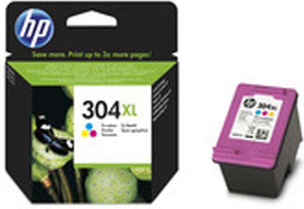 Produktbild HP No.304 XL (N9K07AE), trispalvÄ— kasetÄ—