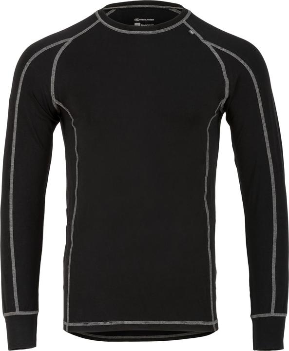 Produktbild Highlander Bamboo 190 Mens L/S Top Black S (S)