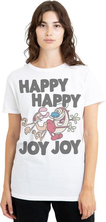 Immagine prodotto Ren & Stimpy Happy Happy Joy Joy Maglietta Adulto Unisex (L)
