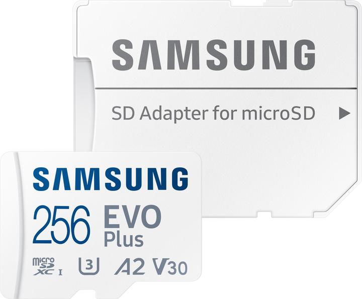 Image du produit Samsung EVO Plus (256 Go, microSDXC, U3, UHS-I)