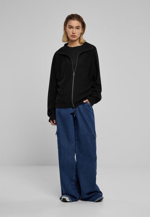 Actual product image Urban Classics Ladies Knitted Zip Cardigan - 126787 (5XL)