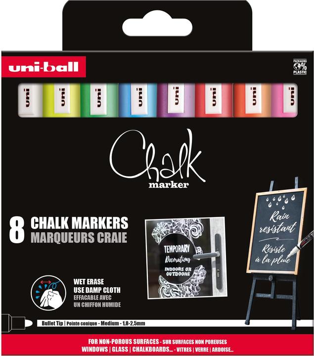 Immagine prodotto Uni-ball Marchio a gesso (Assortito, 2 mm, 8 x)