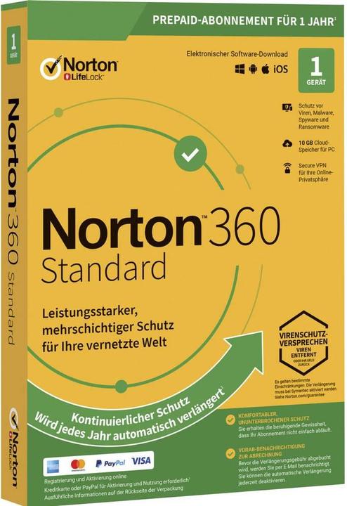 Image du produit Norton 360 Standard (1 Utilisateur, 12 mois)