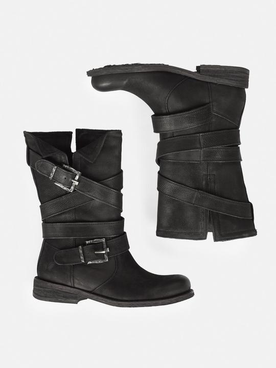 Produktbild Felmini GREDO 8562 Biker Boots mit zwei dekorativen Schnallen. Eine Verschmelzung von robustem Stil und urba (36)