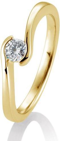 Produktbild Breuning Ring Schwung 0,05-0,30ct. (58, 750/18 K Gold)