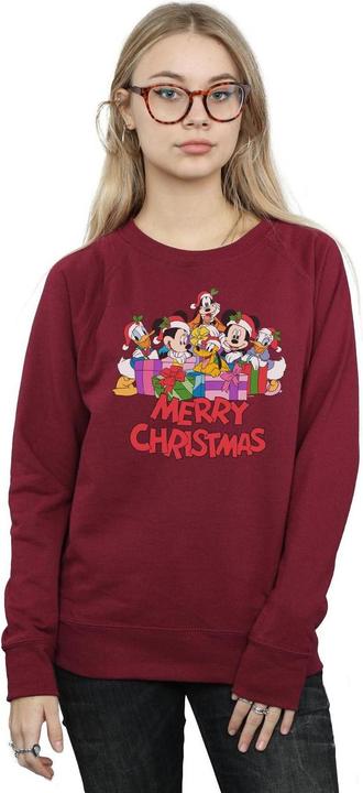 Actual product image Disney Womens/Ladies Mickey Mouse And Friends Christmas Sweatshirt (XL)