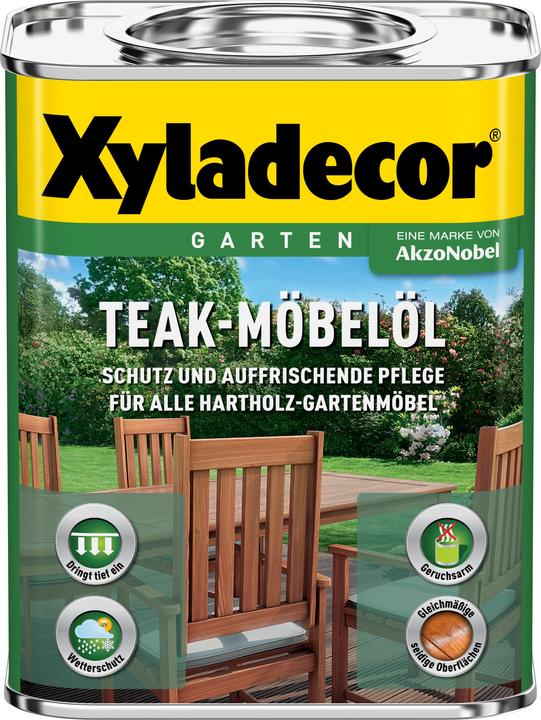 Image du produit Xyladecor Huile pour meubles en teck (Incolore, 0.75 l)