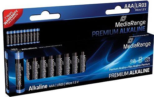 Image du produit MediaRange Alcaline Premium (10 pcs, AAA, 724 mAh)