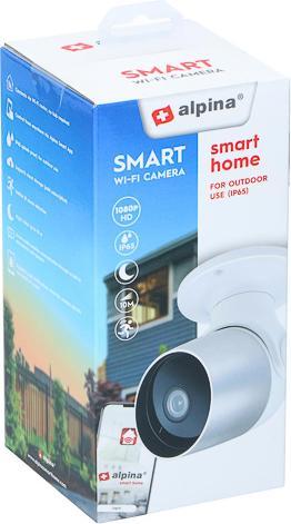 Produktbild Alpina Garden IP65 SMARTE AUSSENKAMERA 871125226467 Nachtsicht 230V