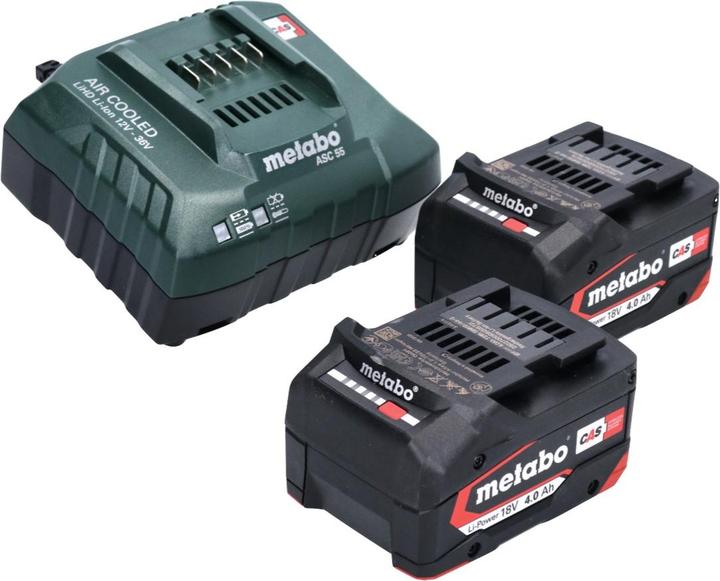 Immagine prodotto Metabo AK 18 Compressore multi batteria 18 V 11 bar + 2x batteria 4.0 Ah + caricabatterie (11 bar, 0 l)