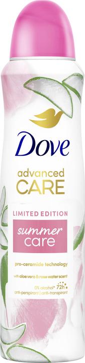 Dove Advanced Care Summer Care 72h Antiperspirant - Antiperspirant with rose water and aloe vera (Spray, 150 ml)