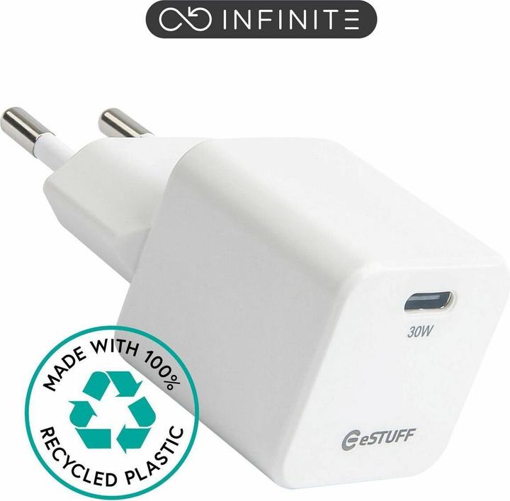Produktbild eSTUFF INFINITE USB-C Charger EU PD (30 W)
