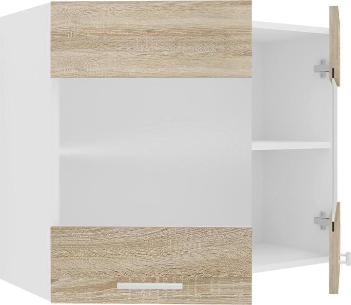 Immagine prodotto VCM Mobile da Cucina Larghezza 80 cm Armadio a Parete con Anta in Vetro Opaco Mobili da Cucina Esilo (60 x 80 x 31 cm)