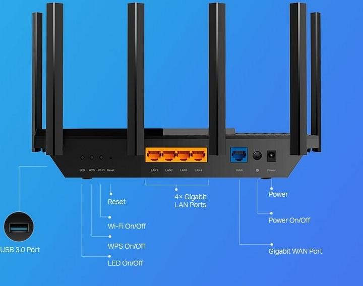 Actual product image TP-Link Archer AX73 Wi-Fi 6 Dual-Band Router AX5400