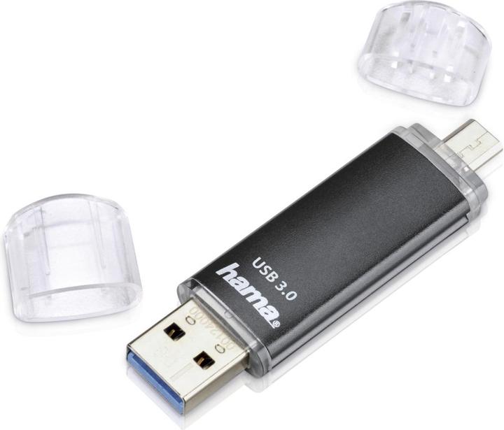Immagine prodotto Hama Laeta Twin (64 GB, Micro USB, USB-A, USB 3.0)