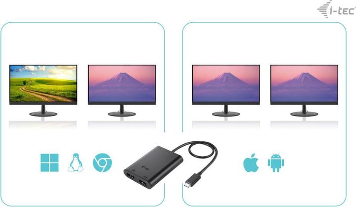 Produktbild i-tec USB-C zu (Thunderbolt, USB Typ-C, USB, Thunderbolt 3, 6 cm)
