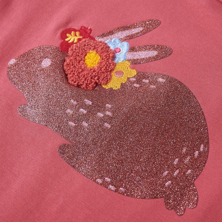 Produktbild VidaXL Kinder-Langarmshirt Altrosa 140,Material: 95 % Baumwolle. 5 (140)