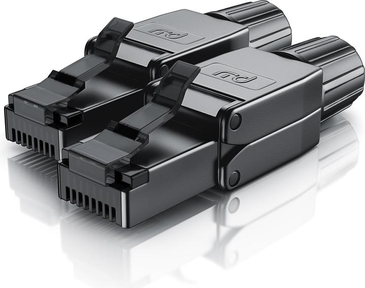 Produktbild Primewire 2x Netzwerkstecker feldkonfektionierbar RJ45 CAT 8, Steckverbinder CAT8 für LAN Kabel Netzwerkkabel (CAT8.2, 0.05 m)