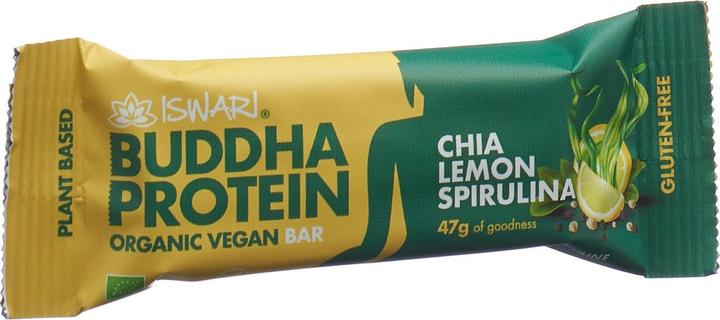 Actual product image Iswari Buddha Energy Organic Chia & Lemon & Spirulina Bar (47g) (1 pcs., 47 g)