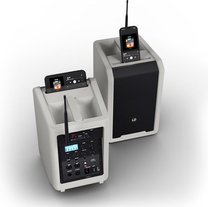 Image du produit LD Systems ANNY® 8 BPH B5 G - Enceinte de sonorisation portable Bluetooth® avec batterie, table de mixage et (Actif)