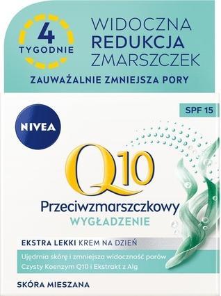 NIVEA Q10 Power Anti-Falten Feuchtigkeitsspendende Tagescreme für Mischhaut 50ml (50 ml, Tagescreme, SPF 15)