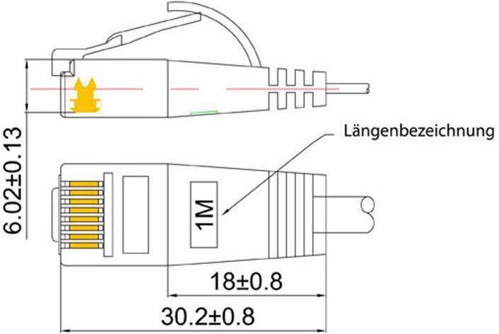 Produktbild Wirewin Netzwerkkabel (U/FTP, CAT6, 0.15 m)