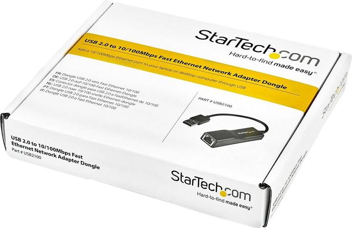 Produktbild StarTech USB 2.0 to 10/100 Fast Network Adapter (USB, RJ45 (1x))
